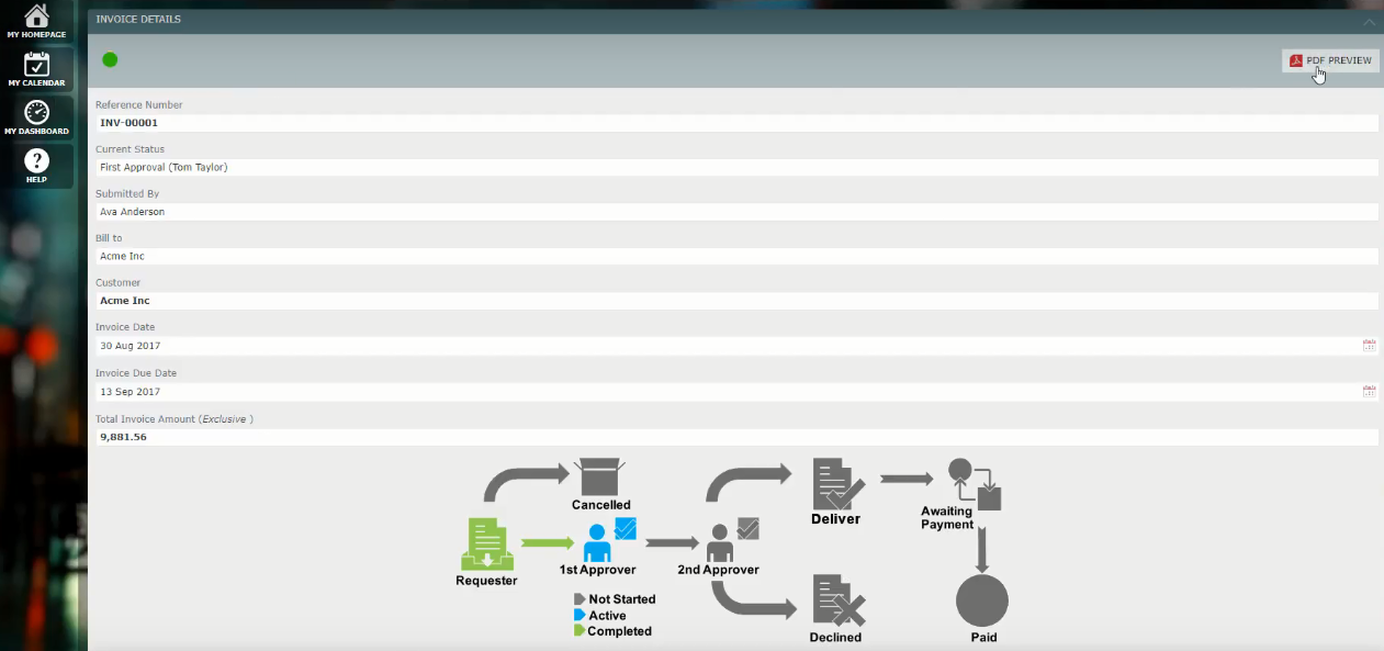 Скриншот (снимок экрана) AppsForOps Invoice