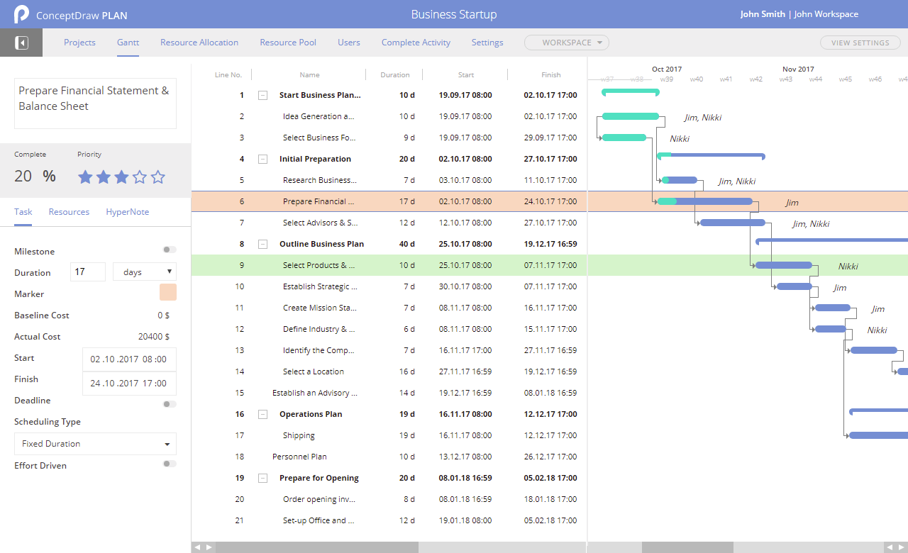 Скриншот (снимок экрана) ConceptDraw PLAN