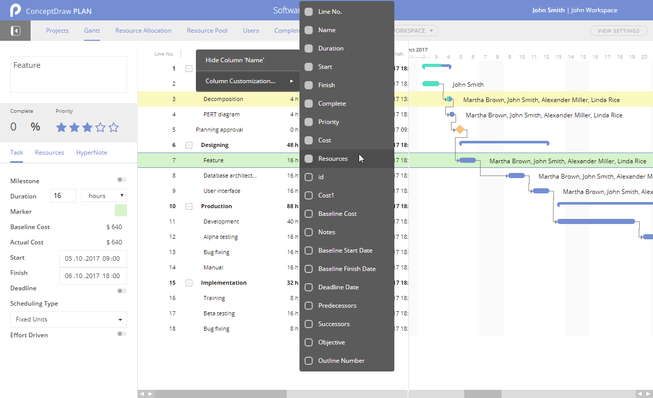 Скриншот (снимок экрана) ConceptDraw PLAN