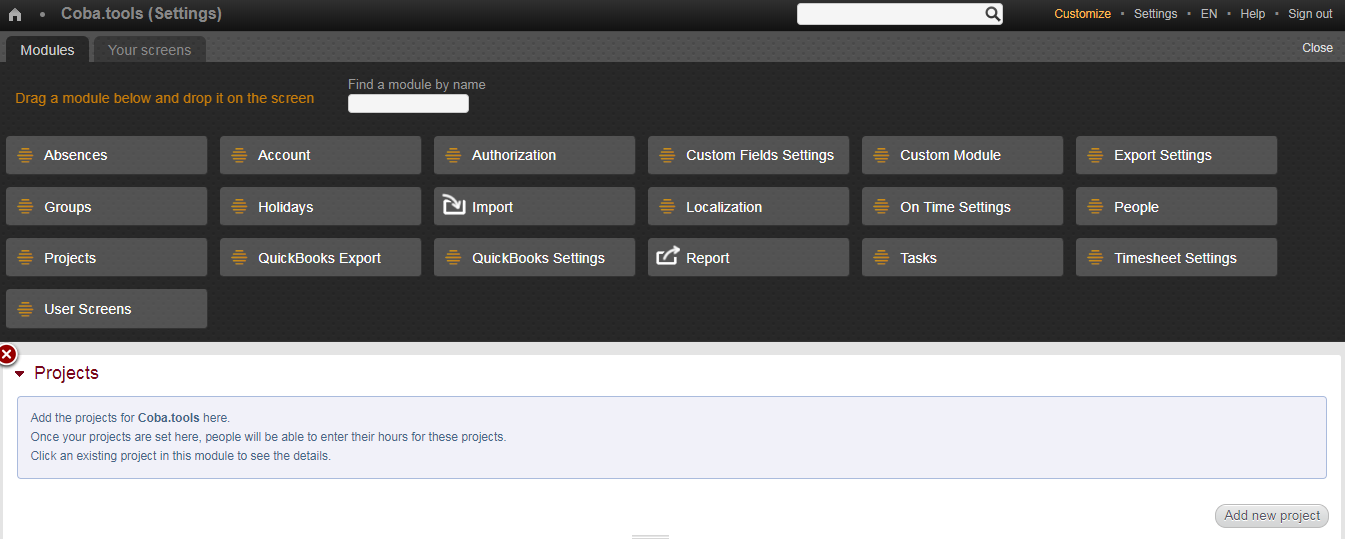 Скриншот (снимок экрана) BeeBole