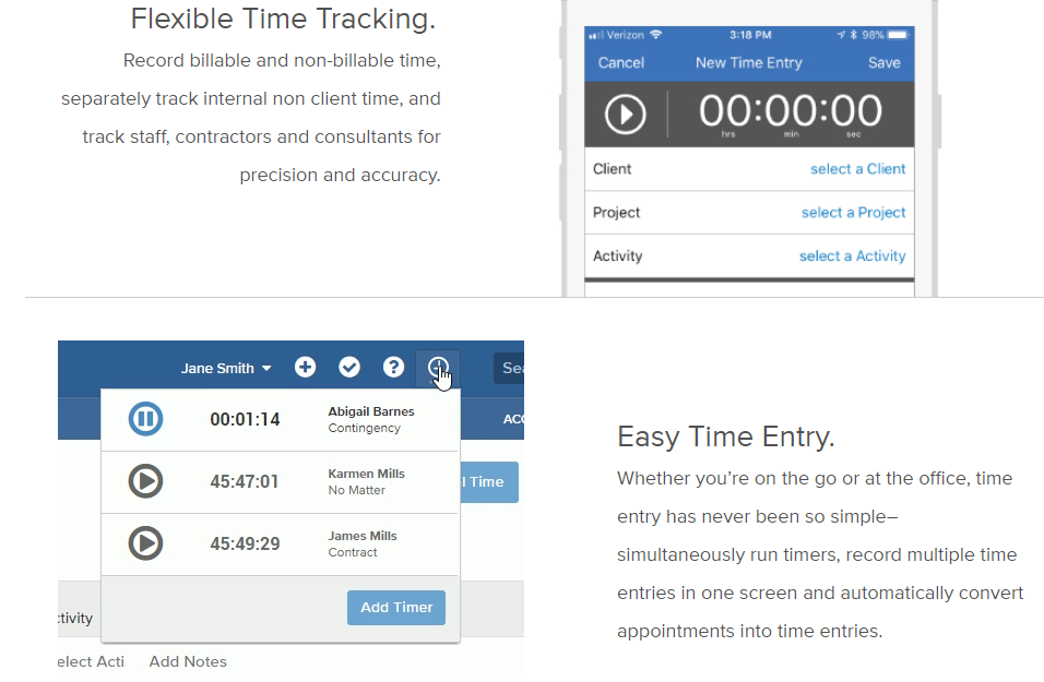 Скриншот (снимок экрана) Bill4Time