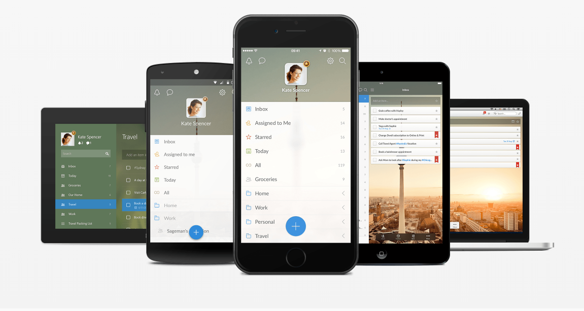 Скриншот (снимок экрана) Wunderlist