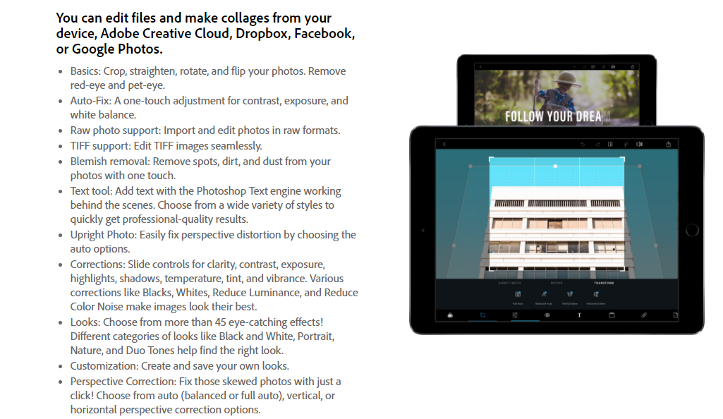 Скриншот (снимок экрана) Photoshop Express