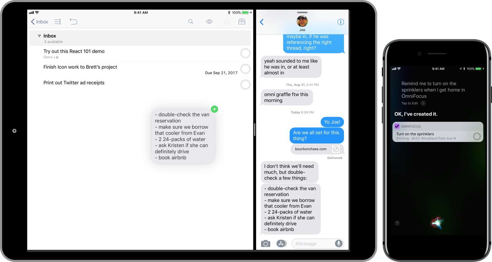 Скриншот (снимок экрана) omnifocus