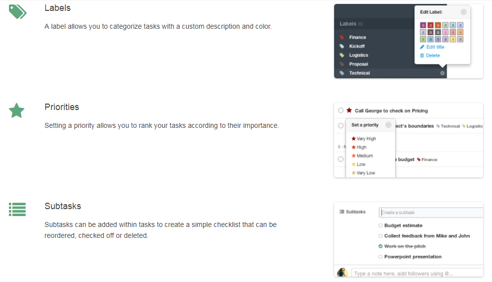 Скриншот (снимок экрана) producteev