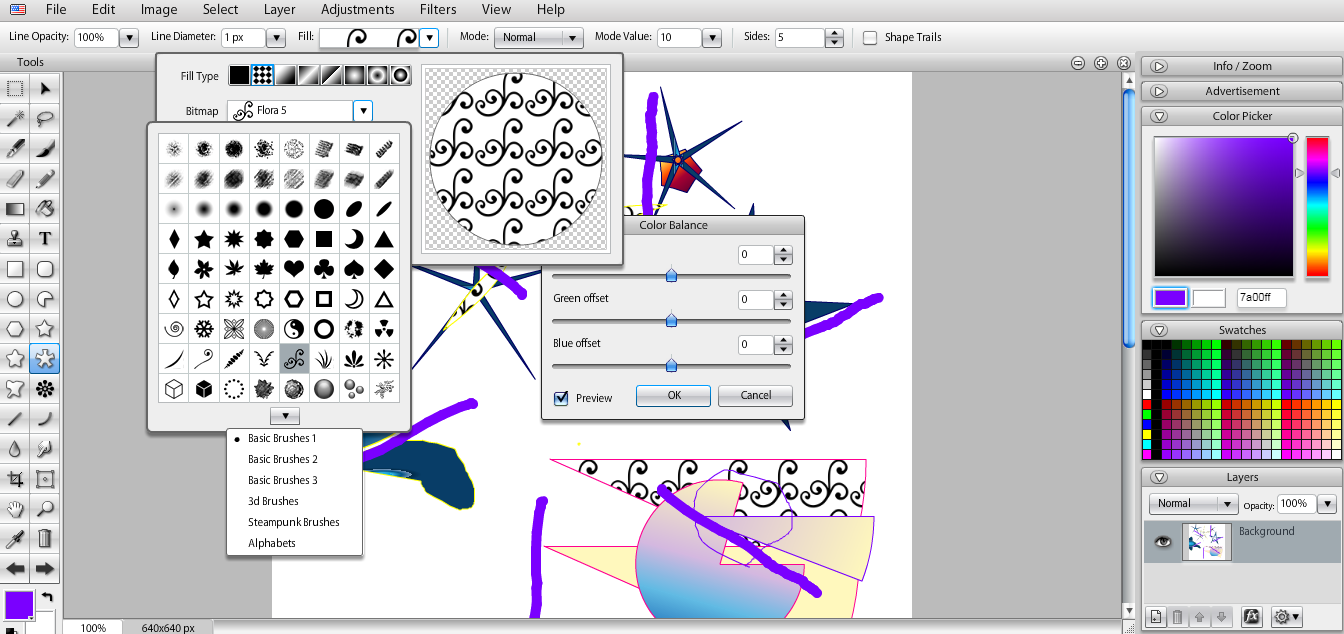 Скриншот (снимок экрана) Sumopaint