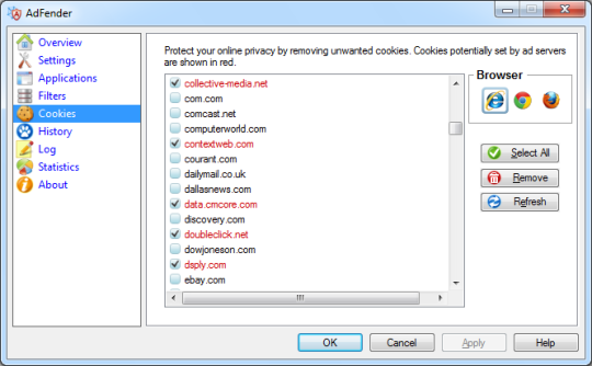 Скриншот (снимок экрана) AdFender