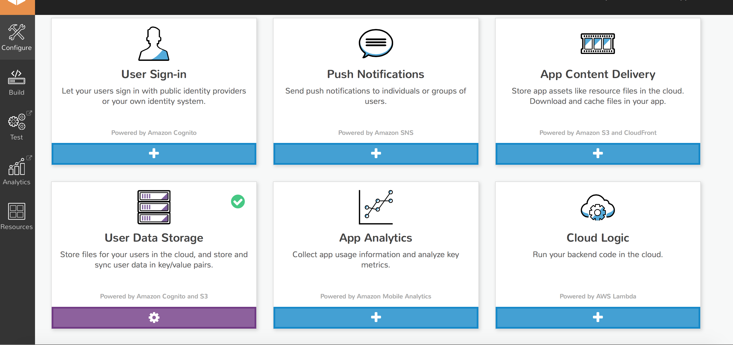 Скриншот (снимок экрана) Amazon Simple Notification Service (SNS)