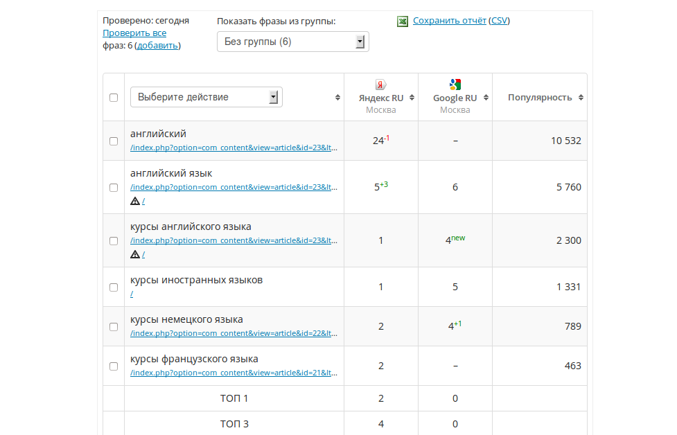 Скриншот (снимок экрана) Seoplane