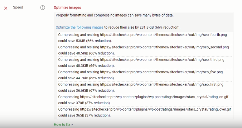 Скриншот (снимок экрана) SiteChecker