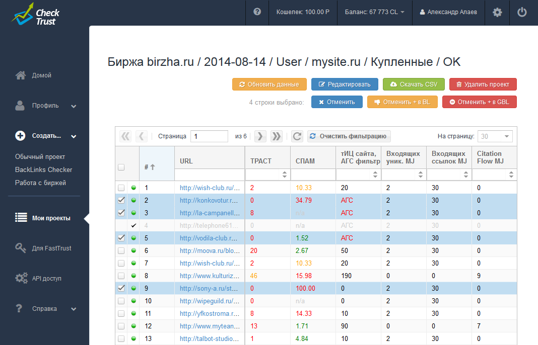 Скриншот (снимок экрана) CheckTrust