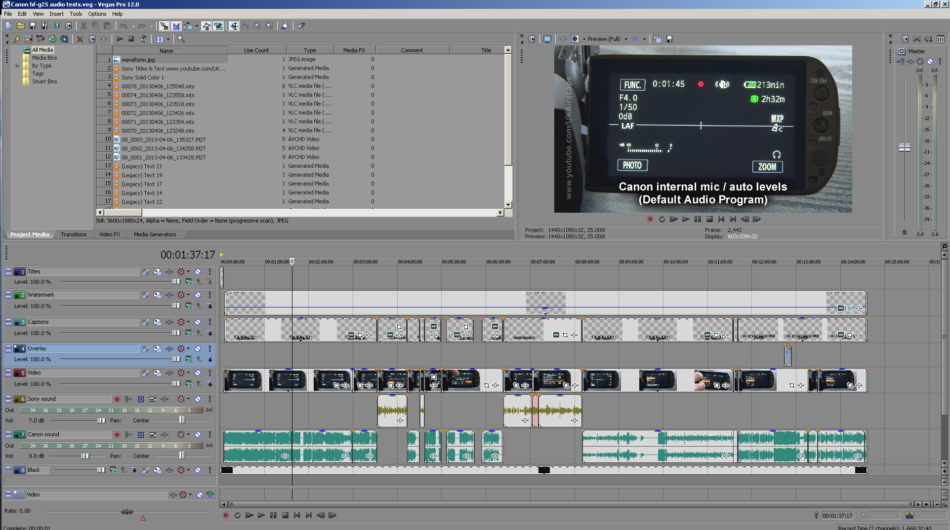 Скриншот (снимок экрана) Sony Vegas Pro