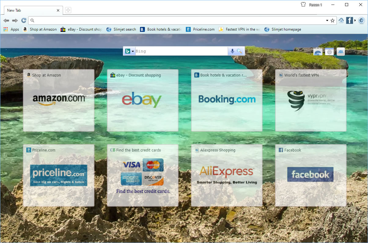 Скриншот (снимок экрана) Slimjet