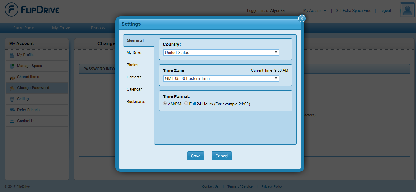 Скриншот (снимок экрана) FlipDrive