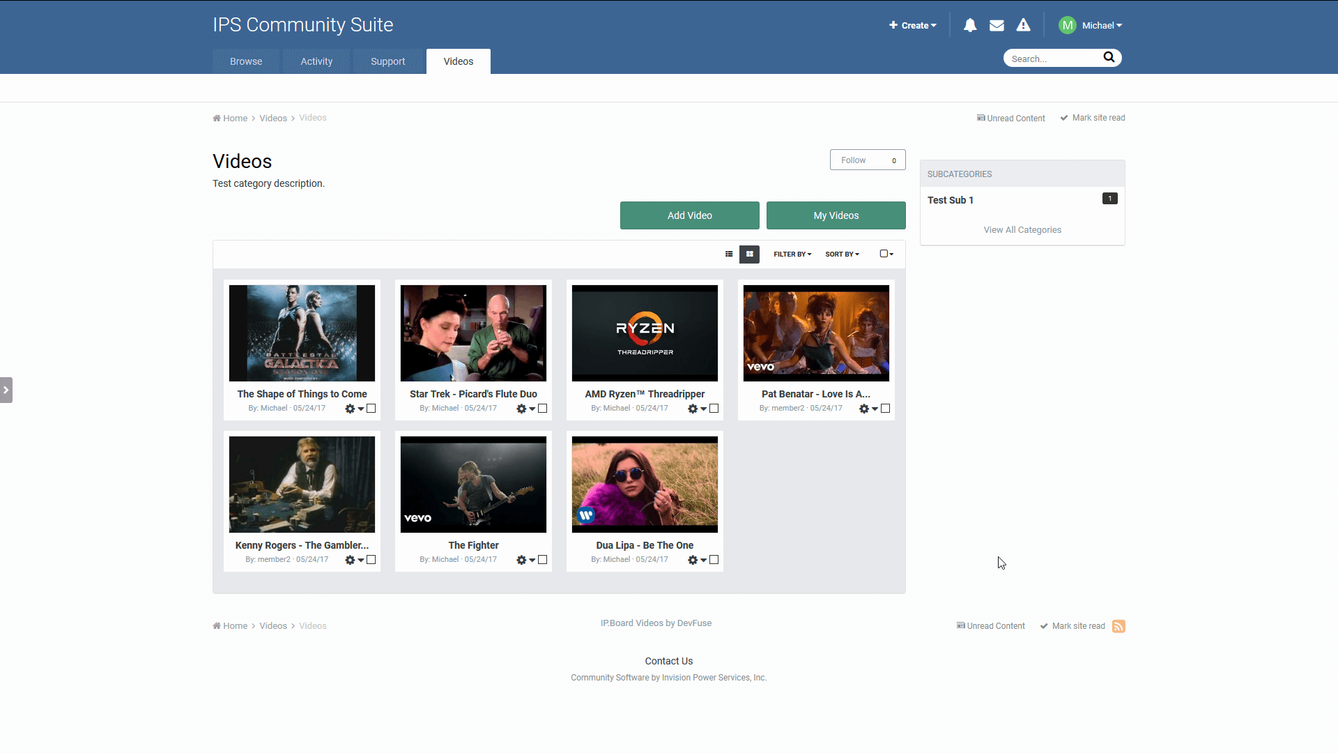 Скриншот (снимок экрана) Invision Power Board