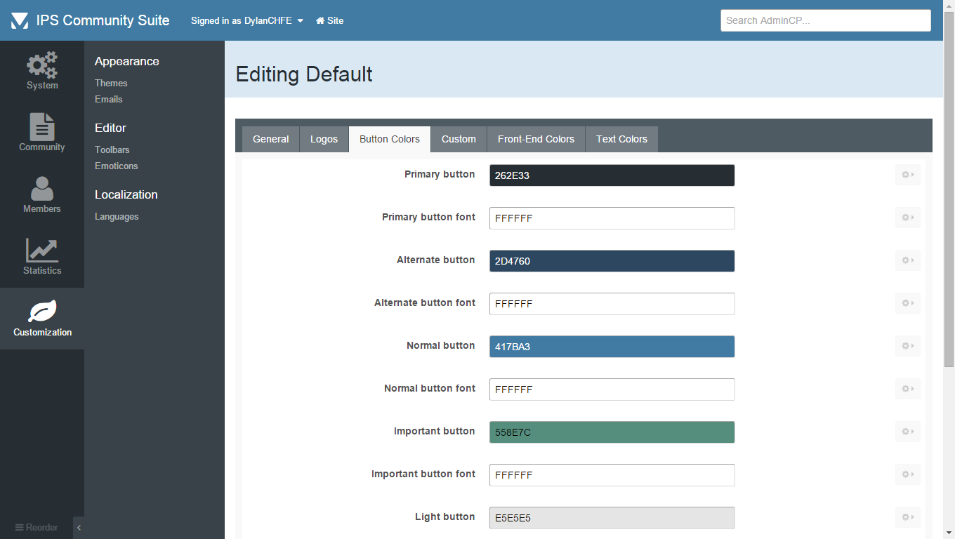 Скриншот (снимок экрана) Invision Power Board