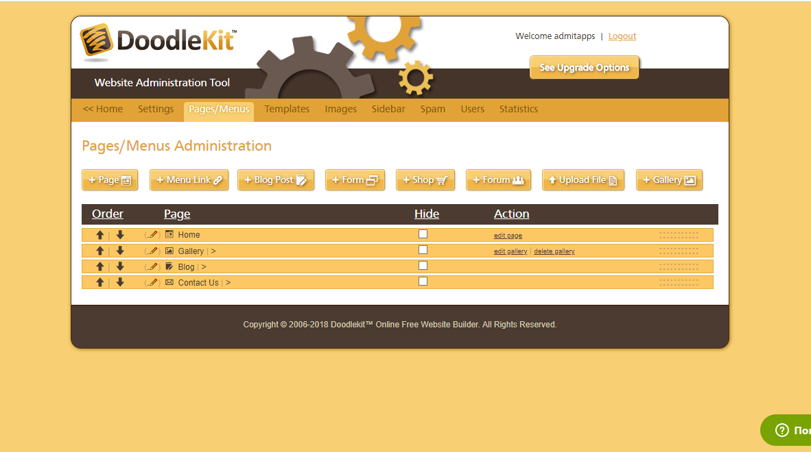 Скриншот (снимок экрана) Doodlekit