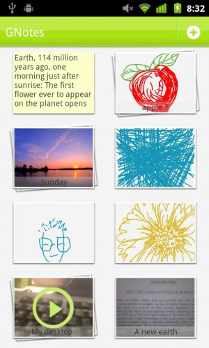 Скриншот (снимок экрана) Gnote