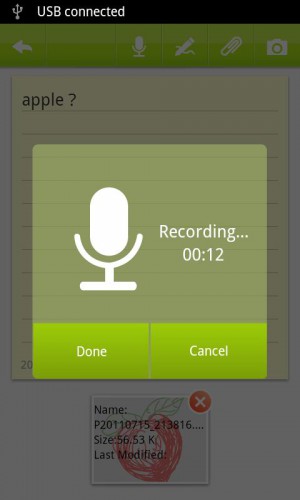 Скриншот (снимок экрана) Gnote
