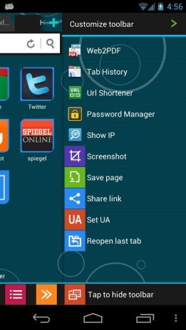 Скриншот (снимок экрана) Boat Browser
