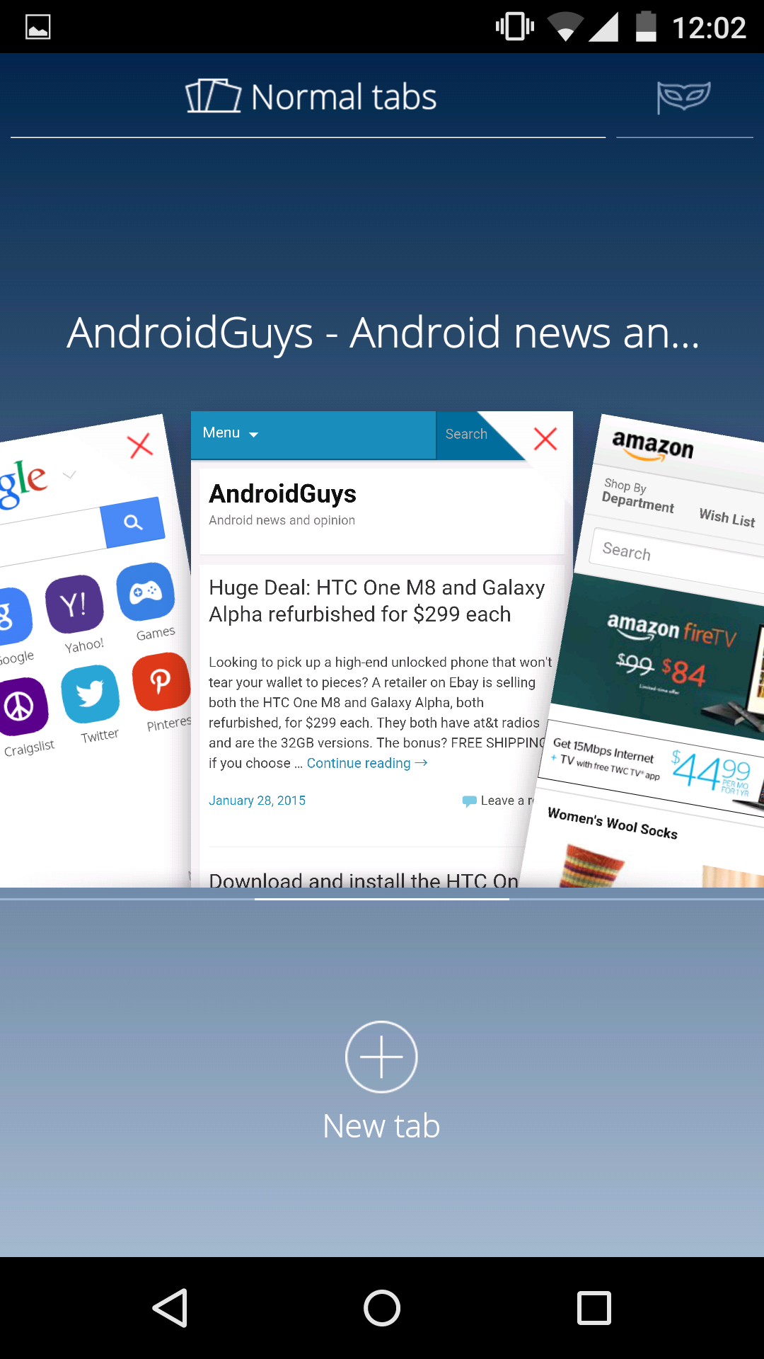 Скриншот (снимок экрана) CM Browser