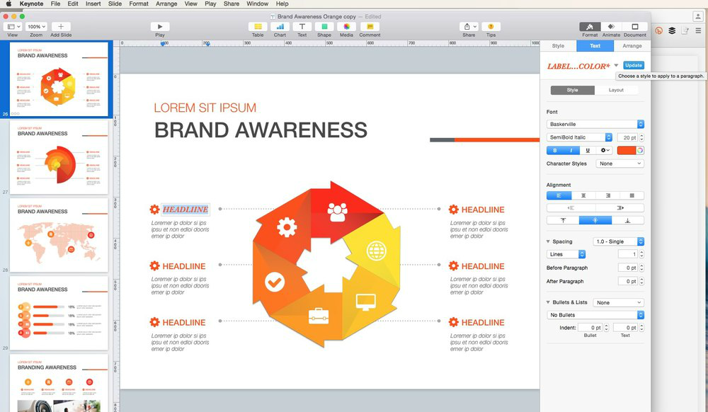 Скриншот (снимок экрана) KeyNote