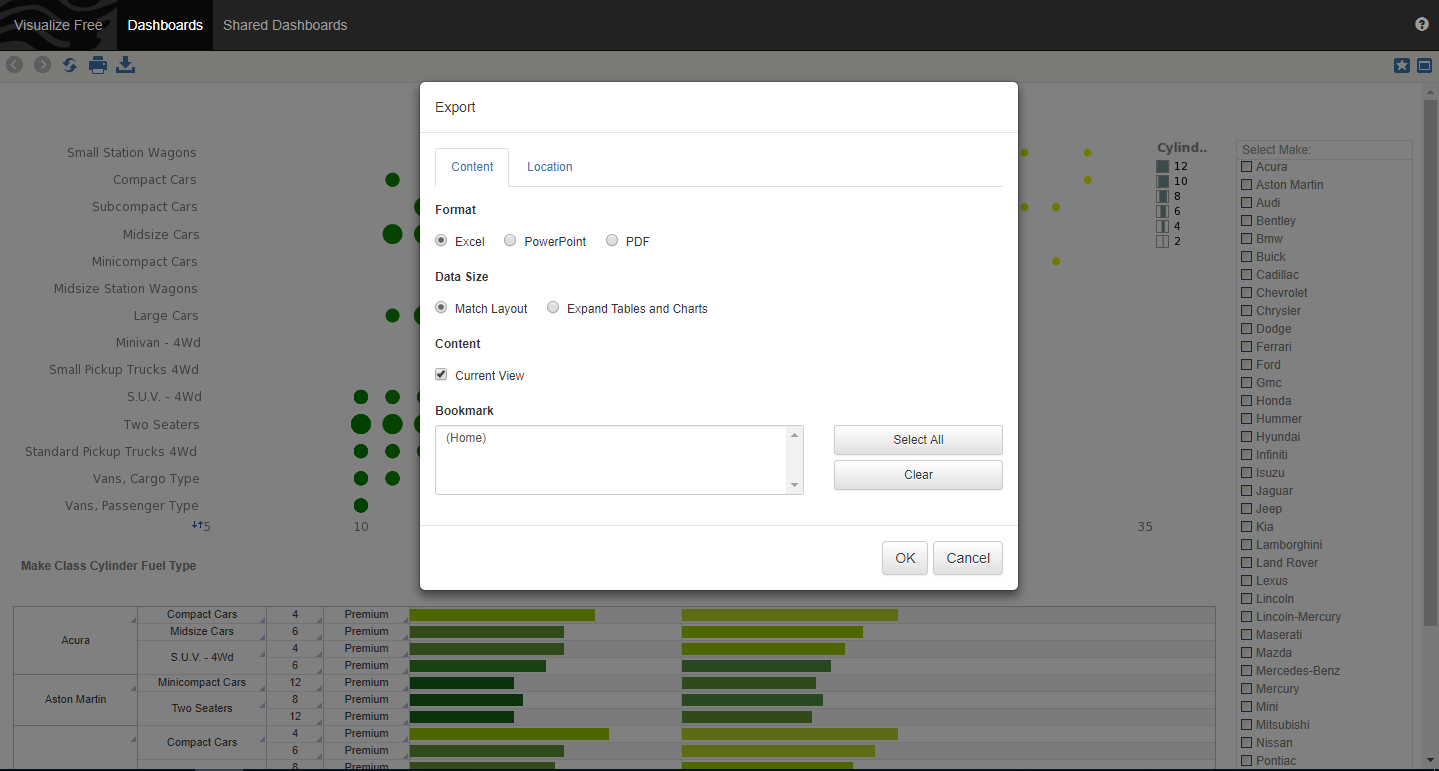 Скриншот (снимок экрана) Visualize Free