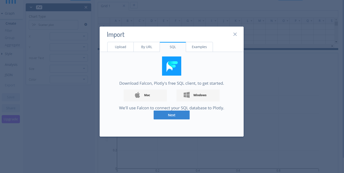 Скриншот (снимок экрана) Plotly