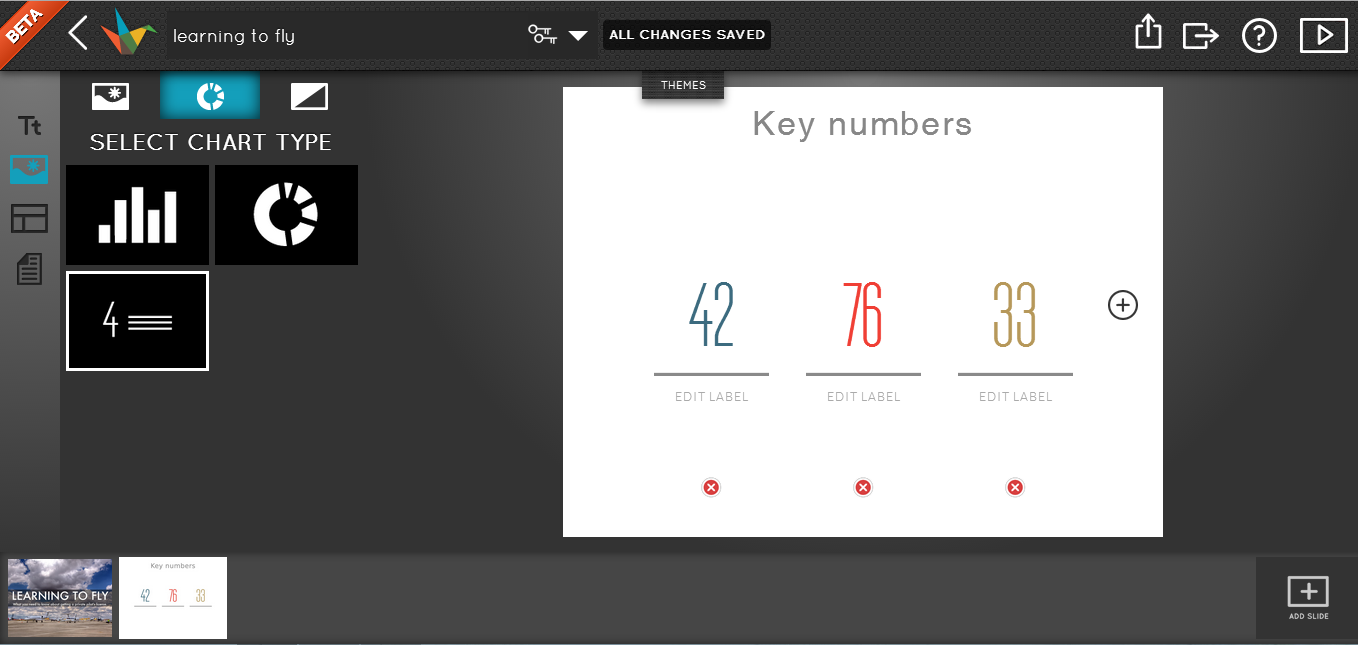 Скриншот (снимок экрана) Haiku Deck