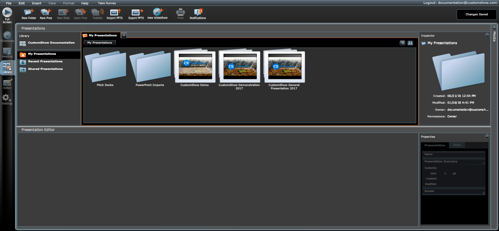 Скриншот (снимок экрана) CustomShow