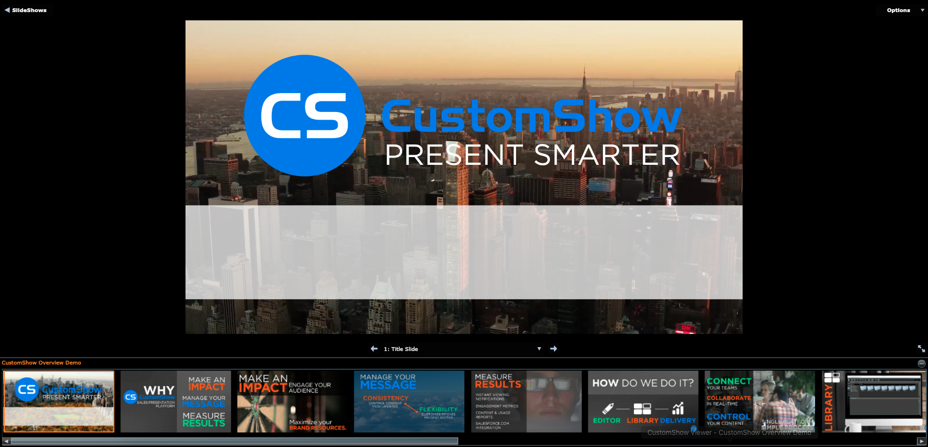 Скриншот (снимок экрана) CustomShow