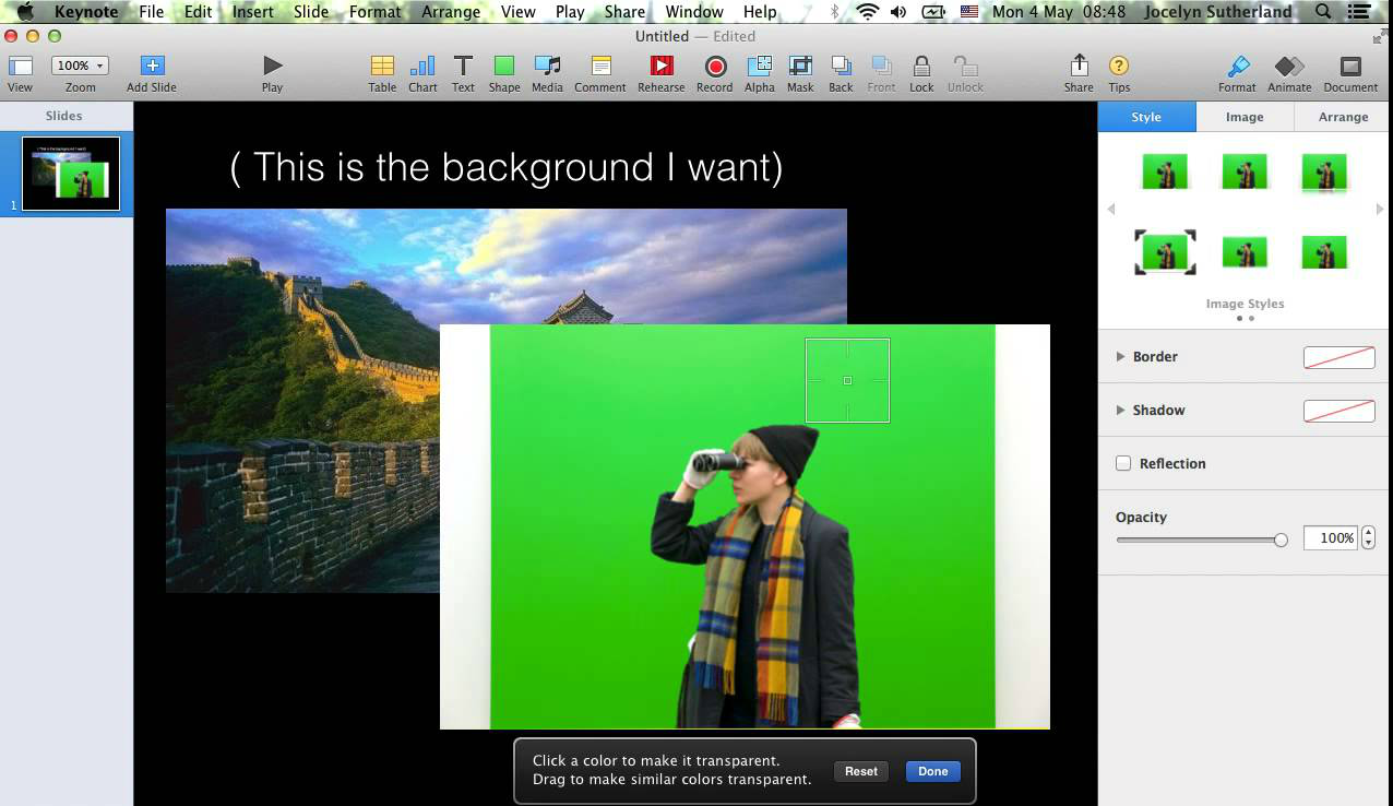 Скриншот (снимок экрана) KeyNote