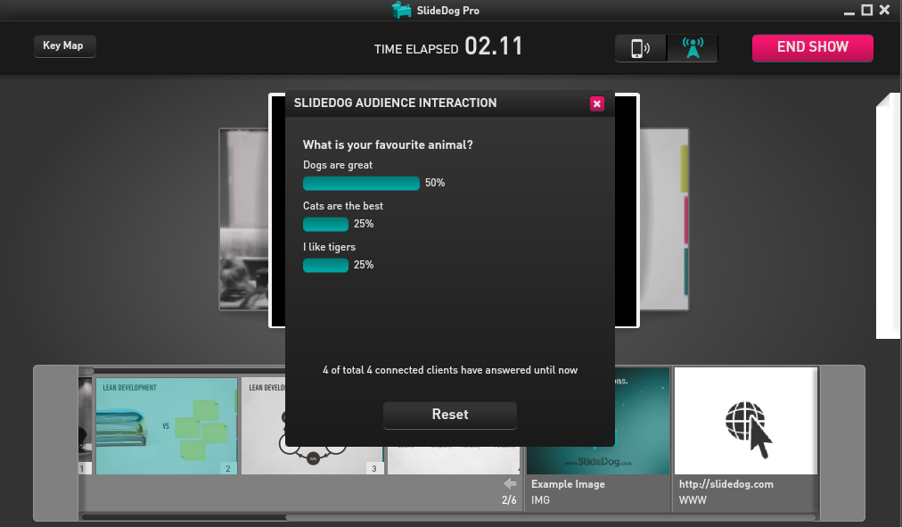 Скриншот (снимок экрана) SlideDog