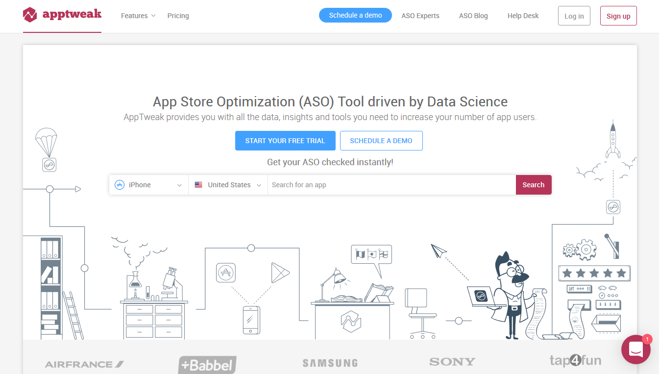 Скриншот (снимок экрана) AppTweak