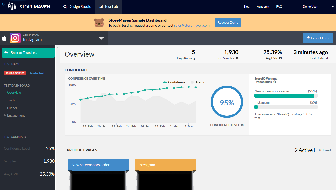 Скриншот (снимок экрана) Storemaven