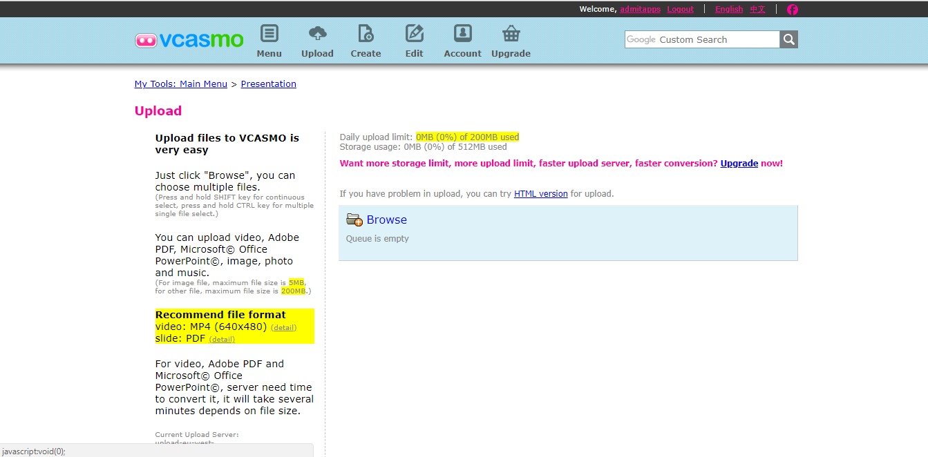 Скриншот (снимок экрана) Vcasmo