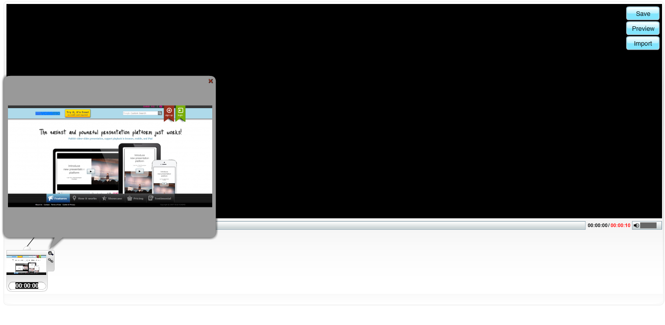 Скриншот (снимок экрана) Vcasmo