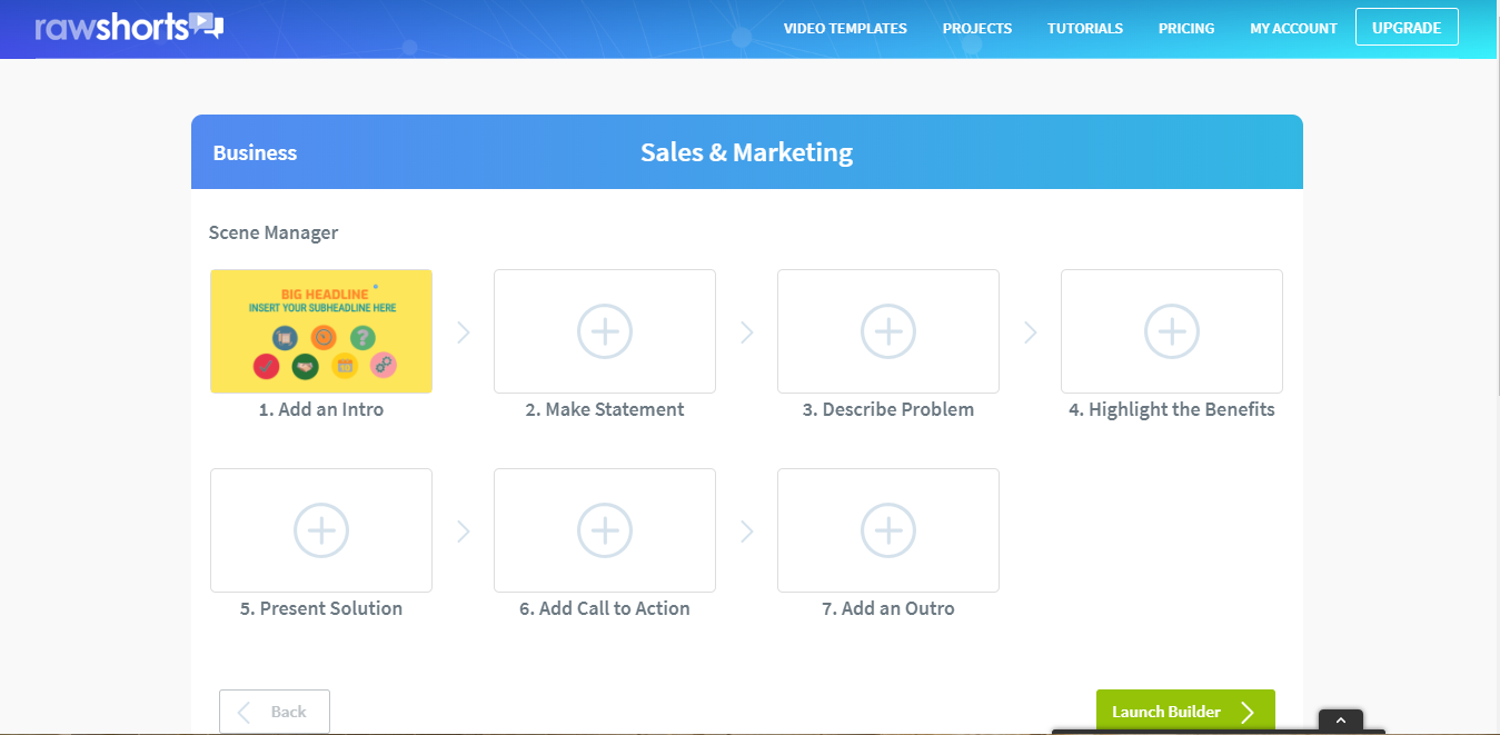 Скриншот (снимок экрана) RawShorts