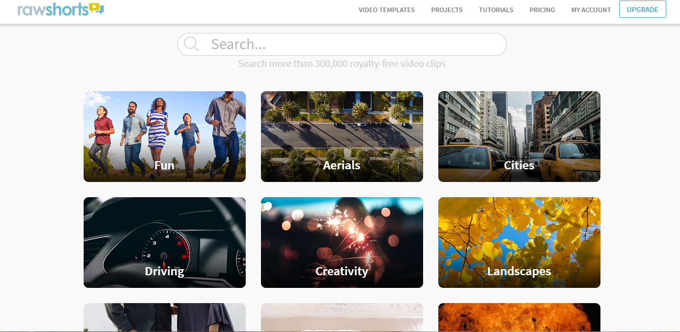 Скриншот (снимок экрана) RawShorts