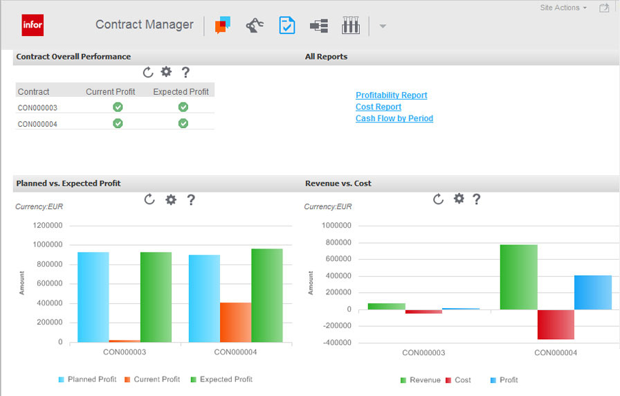 Скриншот (снимок экрана) Infor LN