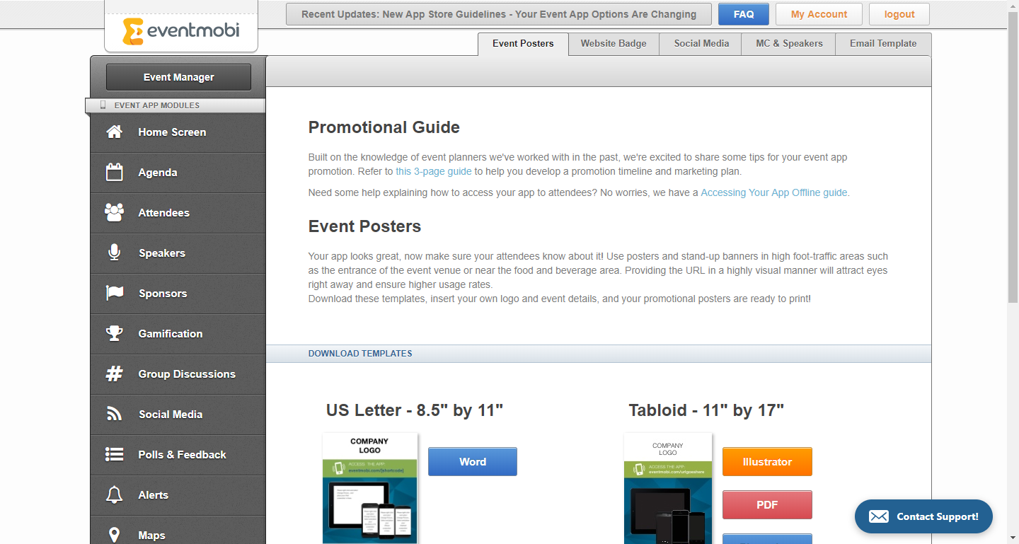 Скриншот (снимок экрана) EventMobi