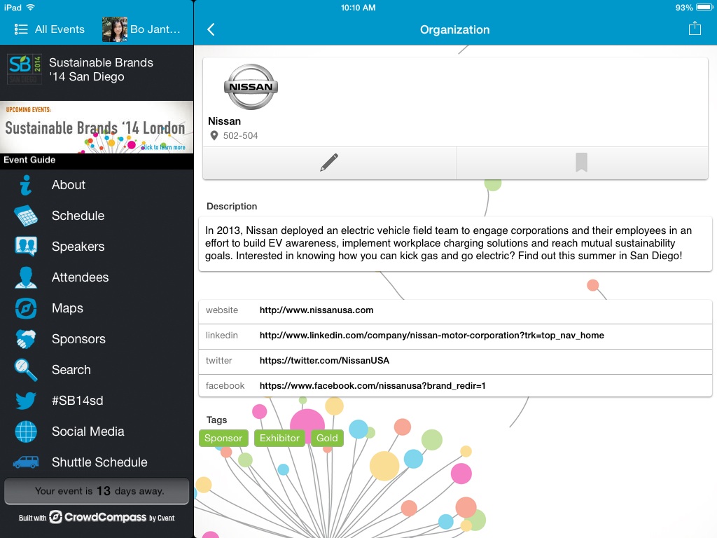 Скриншот (снимок экрана) CrowdCompass