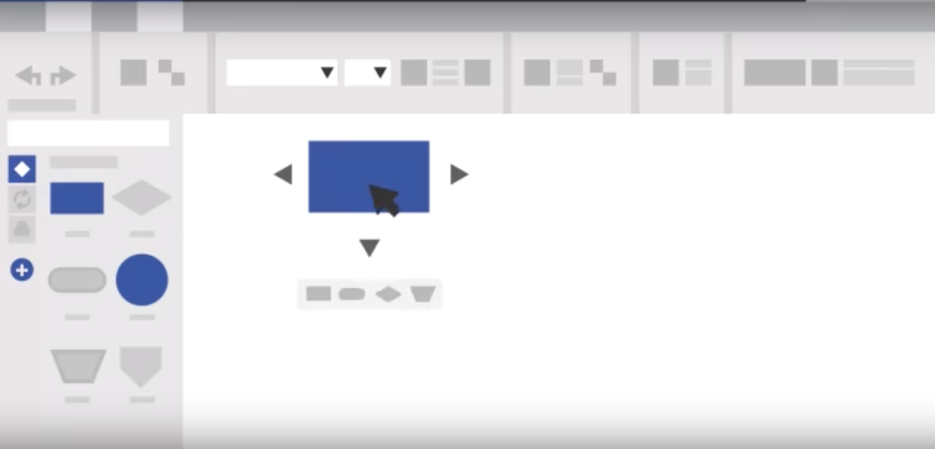 Скриншот (снимок экрана) Microsoft Visio Online
