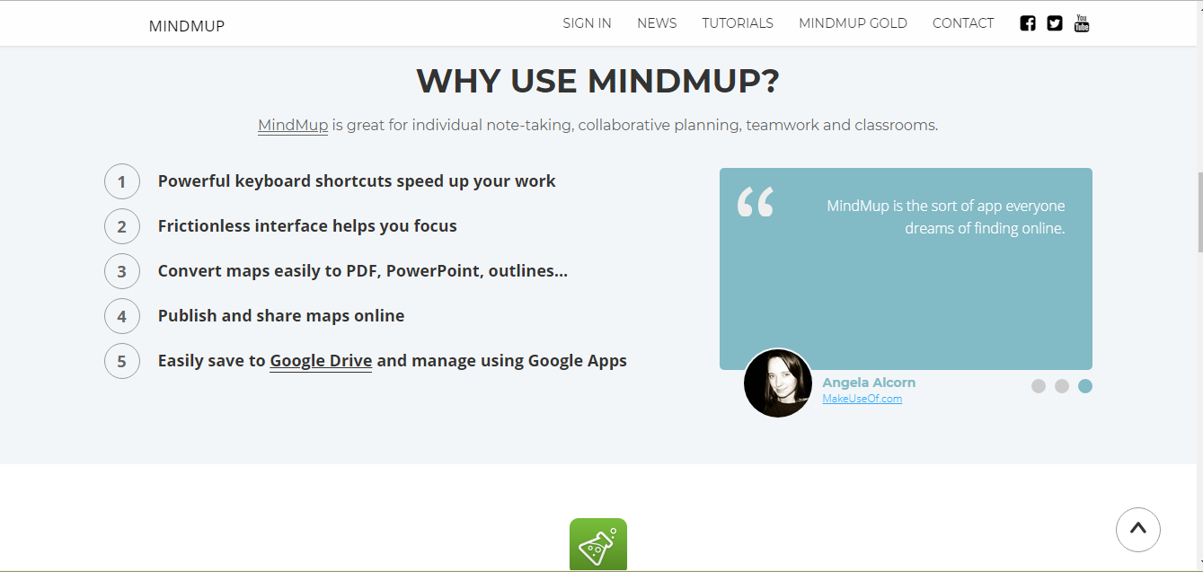 Скриншот (снимок экрана) MindMup
