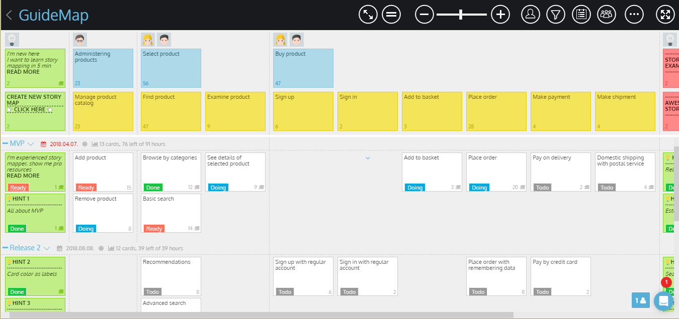 Скриншот (снимок экрана) StoriesOnBoard