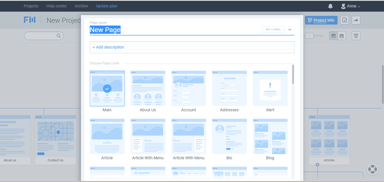 Скриншот (снимок экрана) FlowMapp