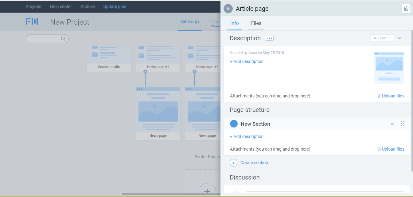 Скриншот (снимок экрана) FlowMapp