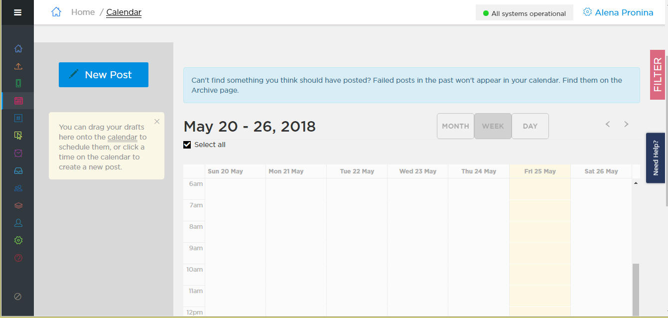 Скриншот (снимок экрана) Schedugram