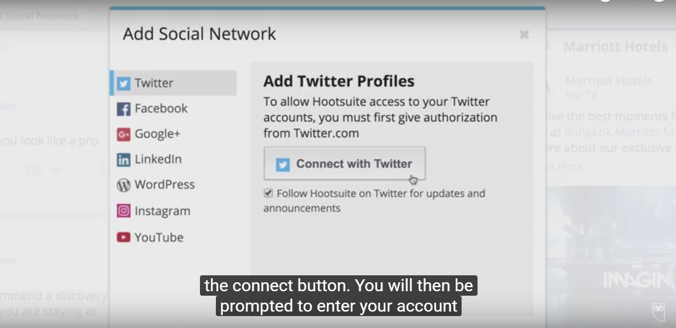 Скриншот (снимок экрана) Hootsuite