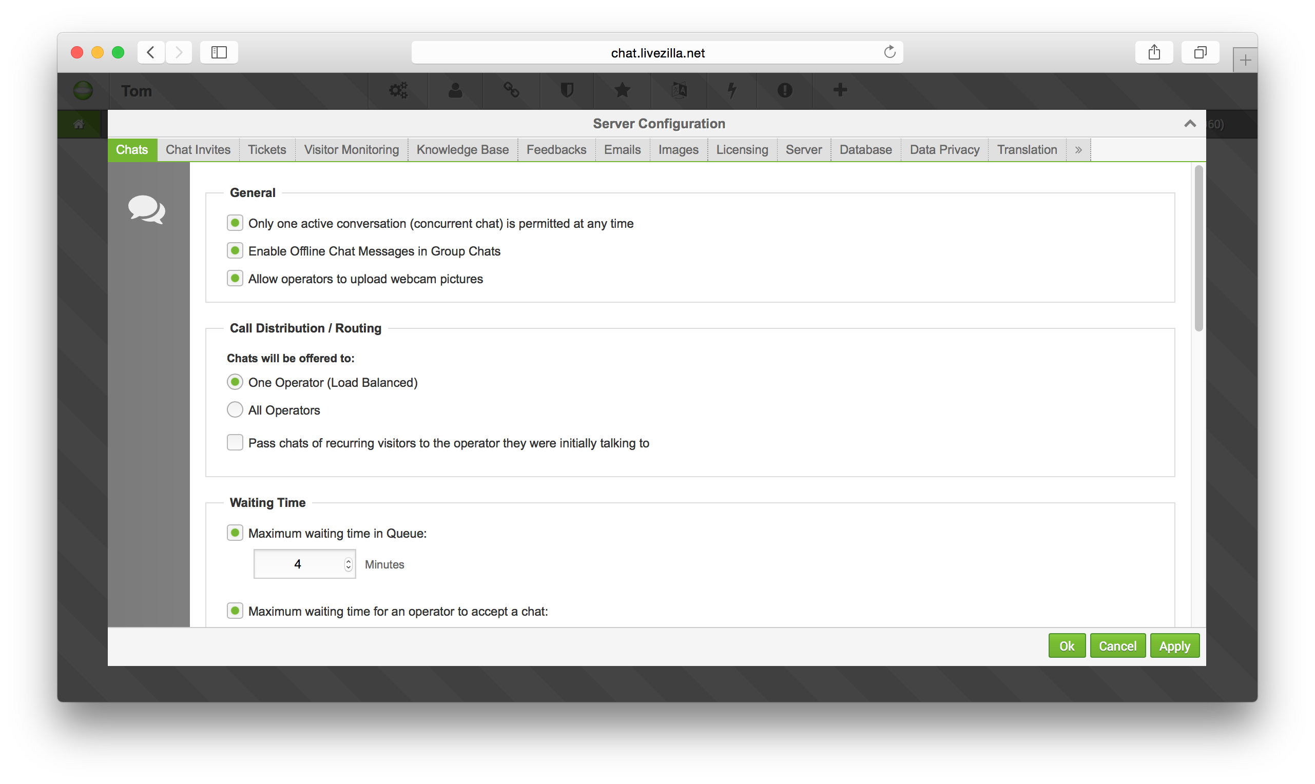 Скриншот (снимок экрана) Live!Zilla